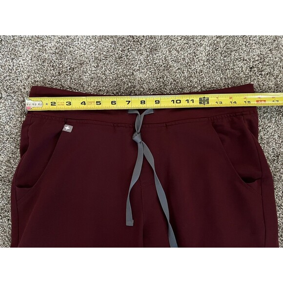 FIGS Zamora 2.0 Jogger Scrub Pants Burgundy W18SW2005 PO 1645 Size Small - Picture 9 of 11